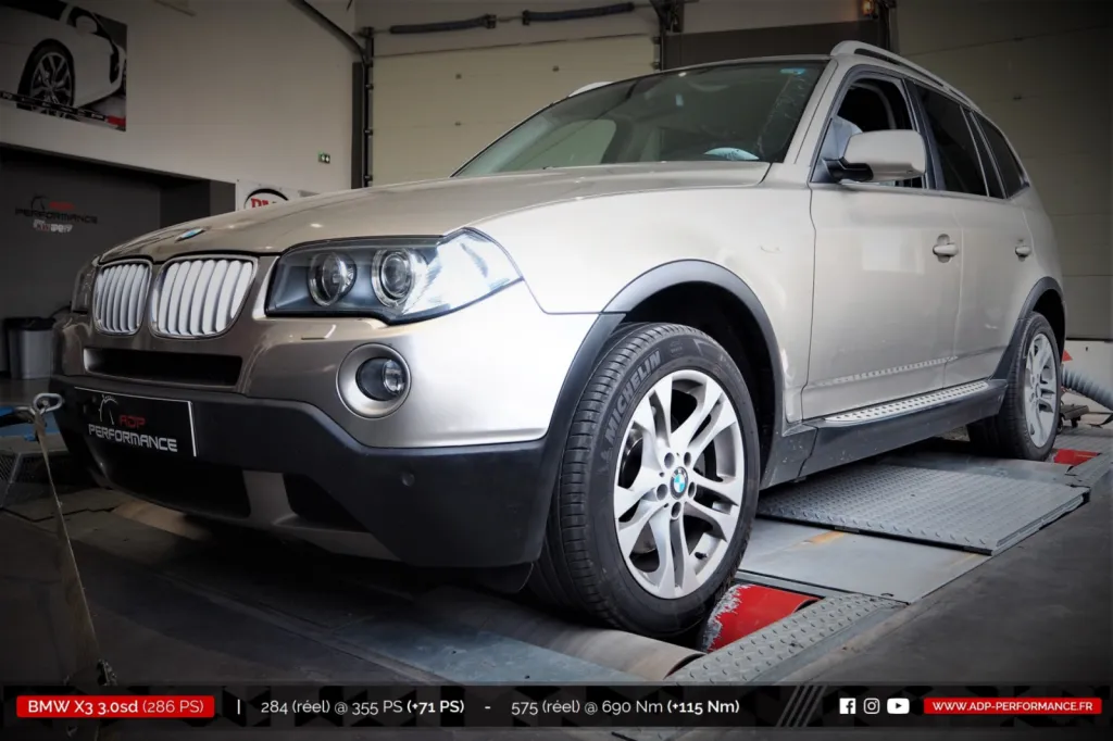 Reprogrammation moteur Salon de Provence - BMW X3 3.0sd 286cv - ADP Performance