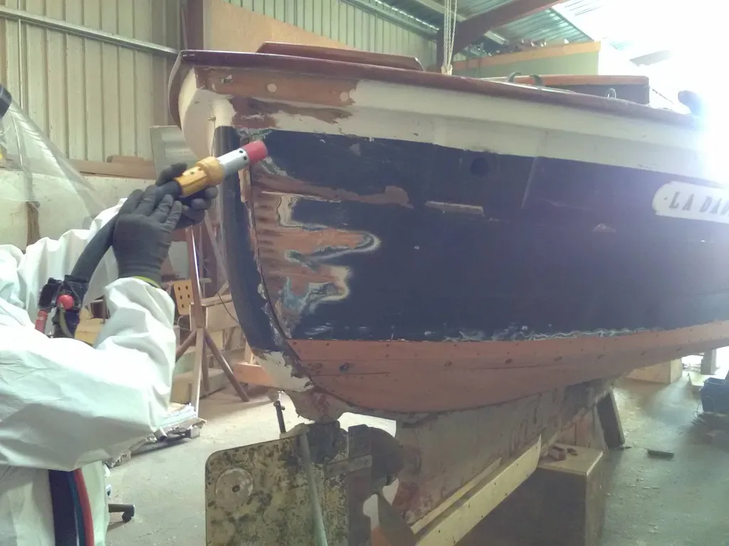 sablage bateaux arcachon aérogommage Bordeaux