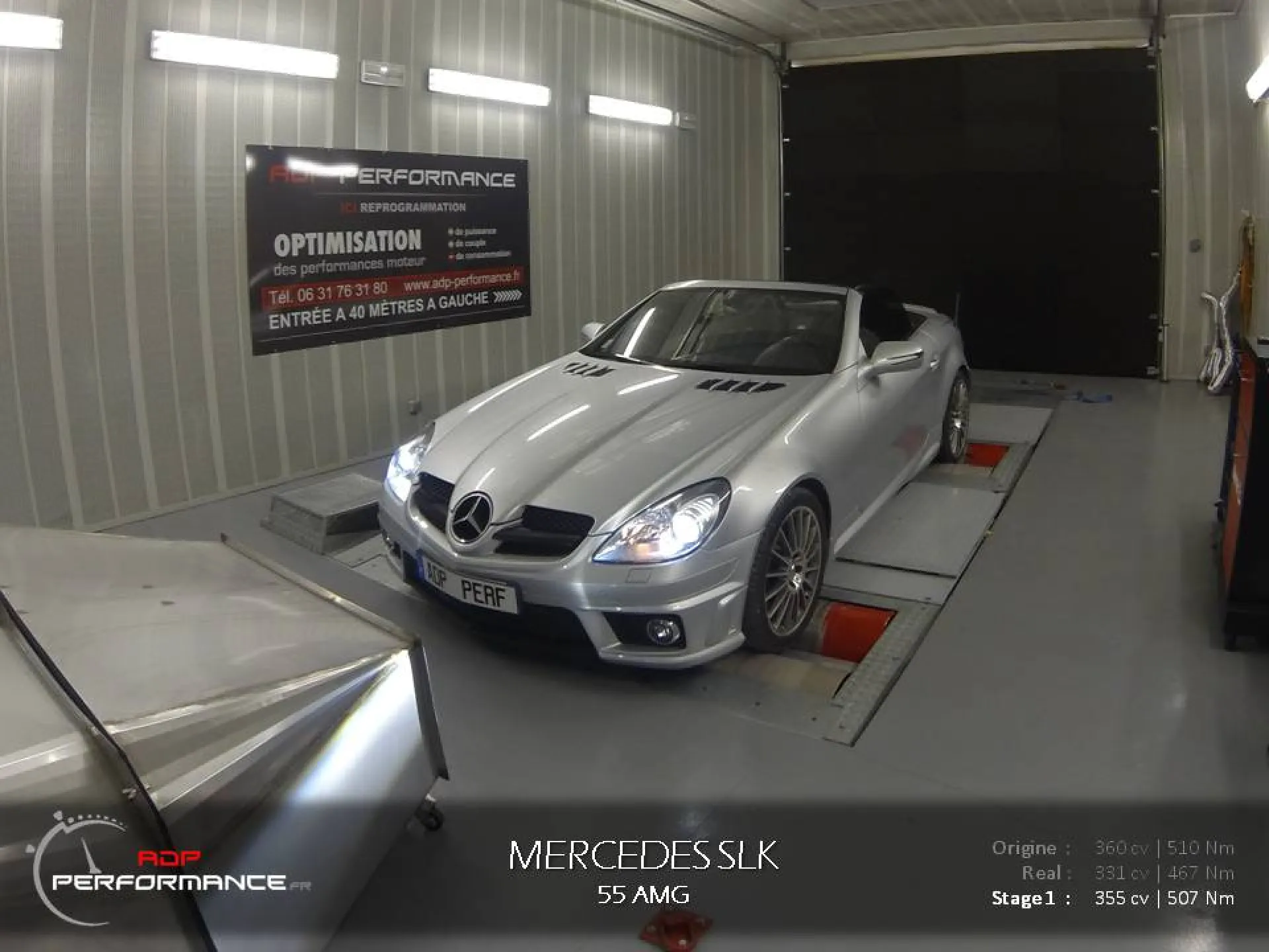 Reprogrammation moteur Mercedes SLK 55 AMG