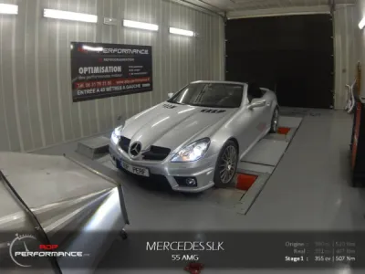 Reprogrammation moteur Mercedes SLK 55 AMG