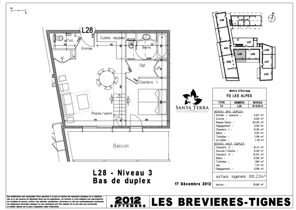 Appartement 4 - Tignes les brévières - duplex