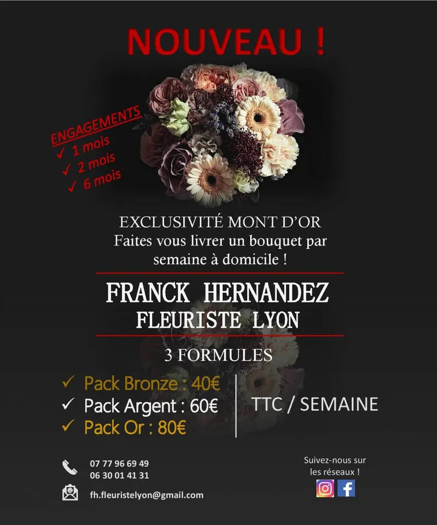 affiche mont d'or livraison pack fleurs