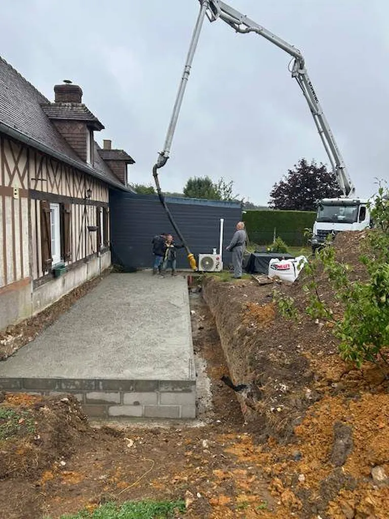 Entreprise maître d'œuvre secteur Bourg Achard 27 : Agrandissement de 35 m² en ossature bois pour la création de 2 chambres