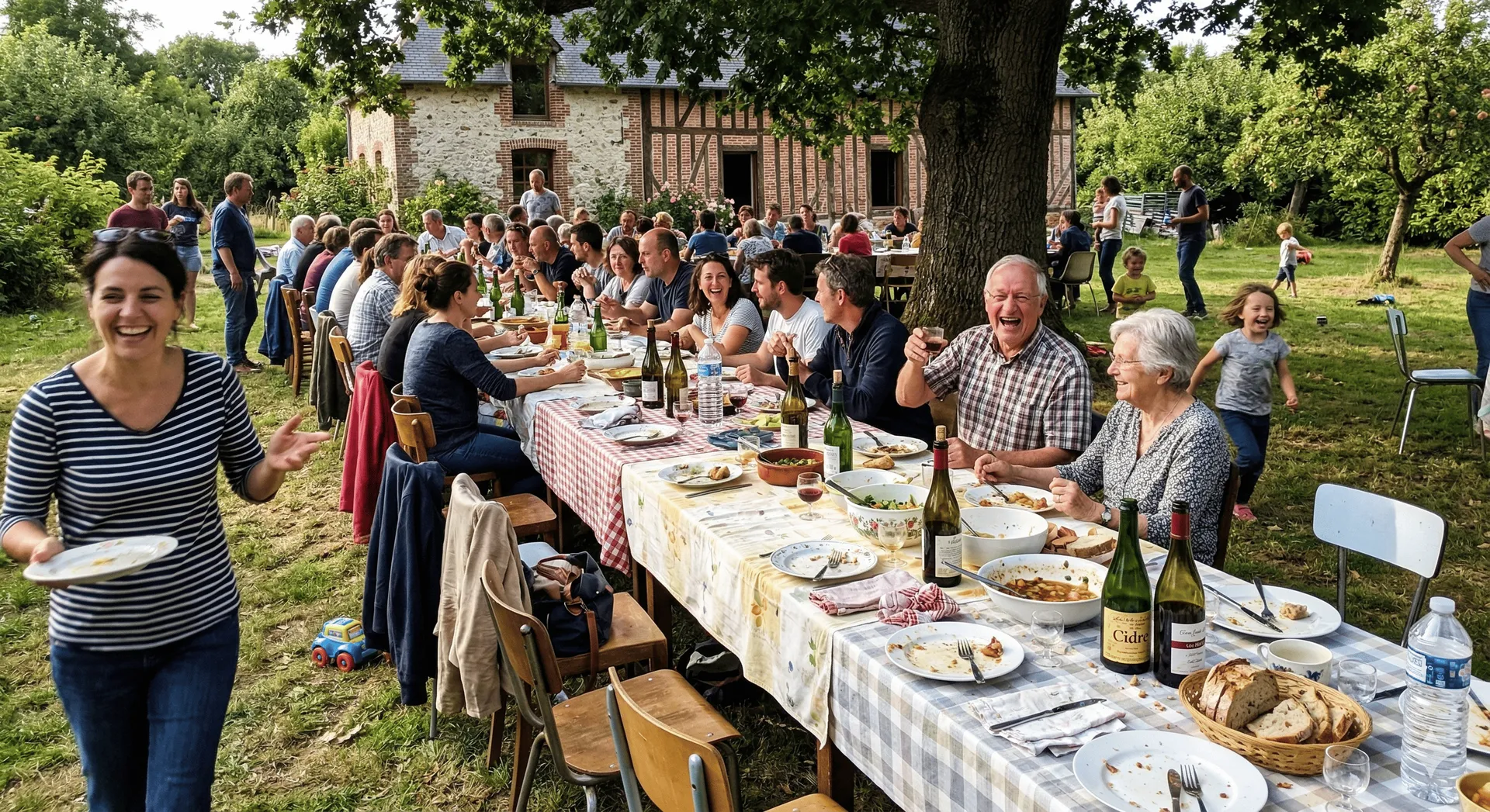 Traiteur pour cousinade et réunion de famille  l'esprit d'un restaurant bistronomique pour vos grandes tablées proche Bernay