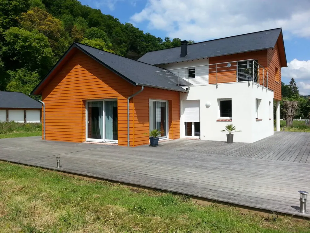 Maison mixte moderne et contemporaine, proche de Rouen en Seine Maritime 76