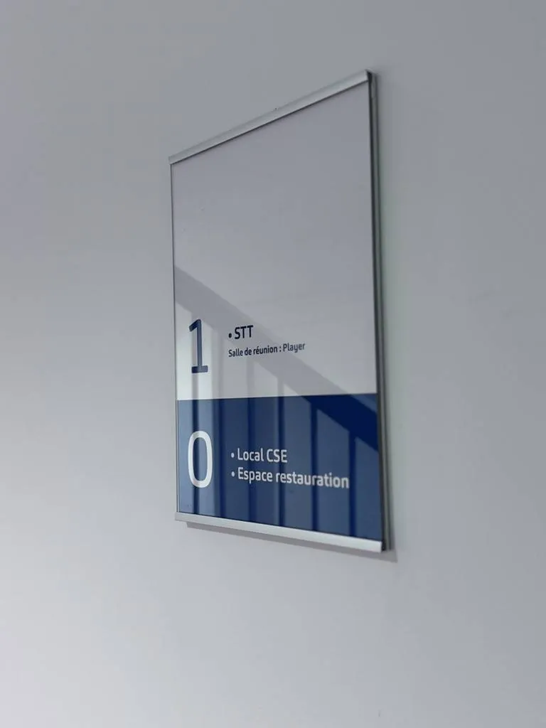 plaque de porte format A4