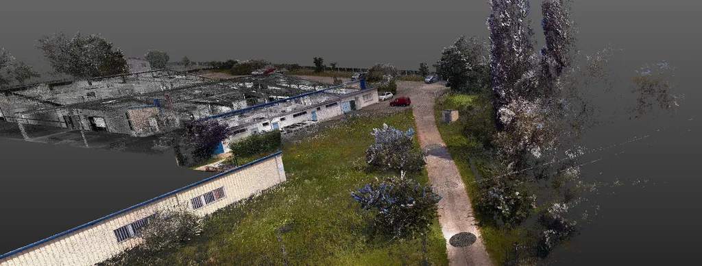 Relevé scanner 3D de bâtiment industriel en Normandie