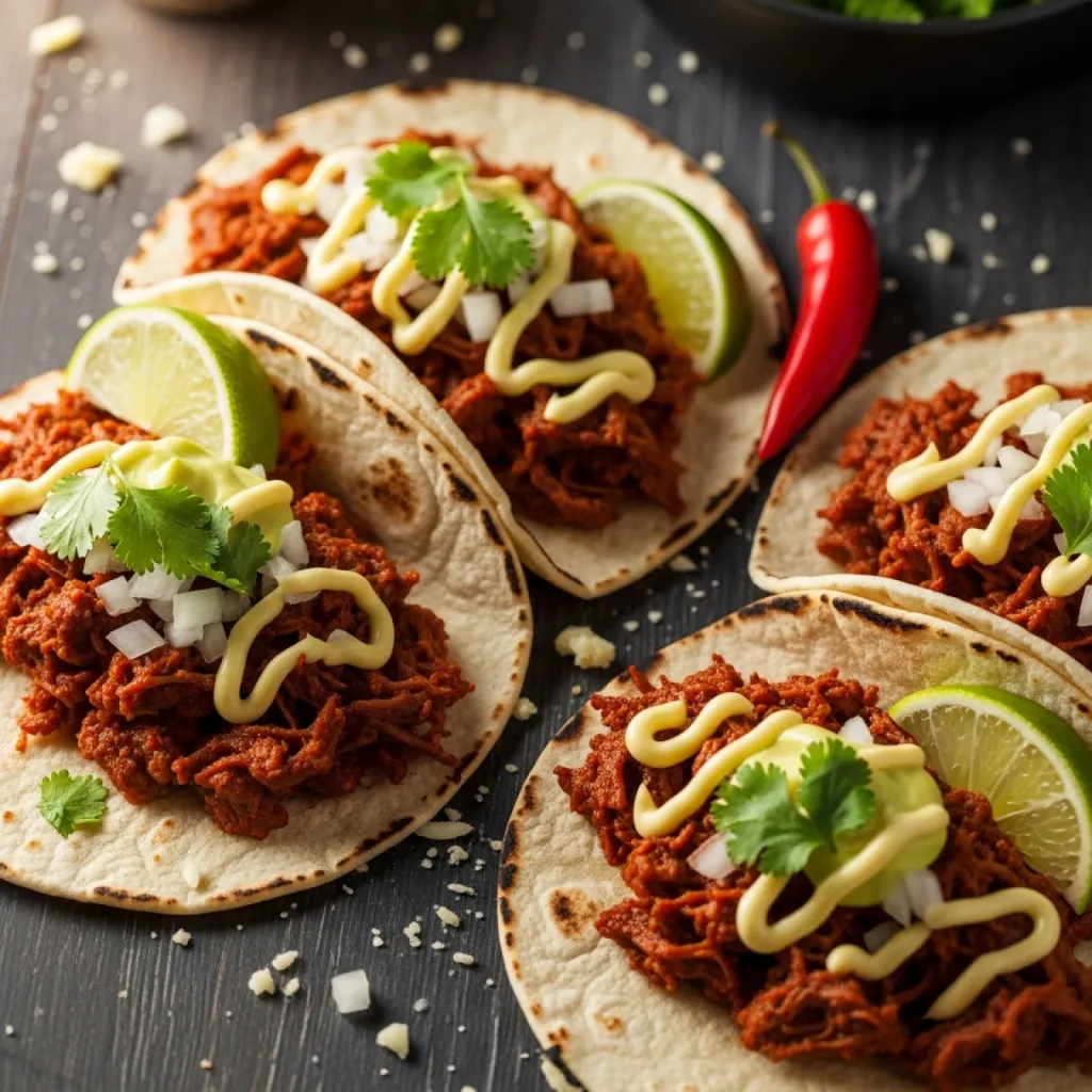 Tacos de bœuf au cumin et piment doux