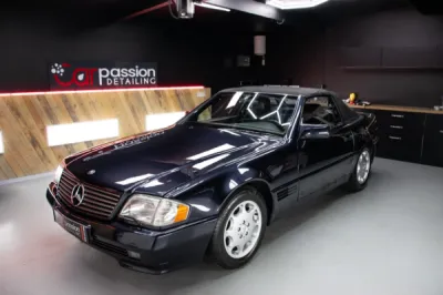 Nettoyage intérieur complet et traitement cuir sur Mercedes SL500 à Compiègne