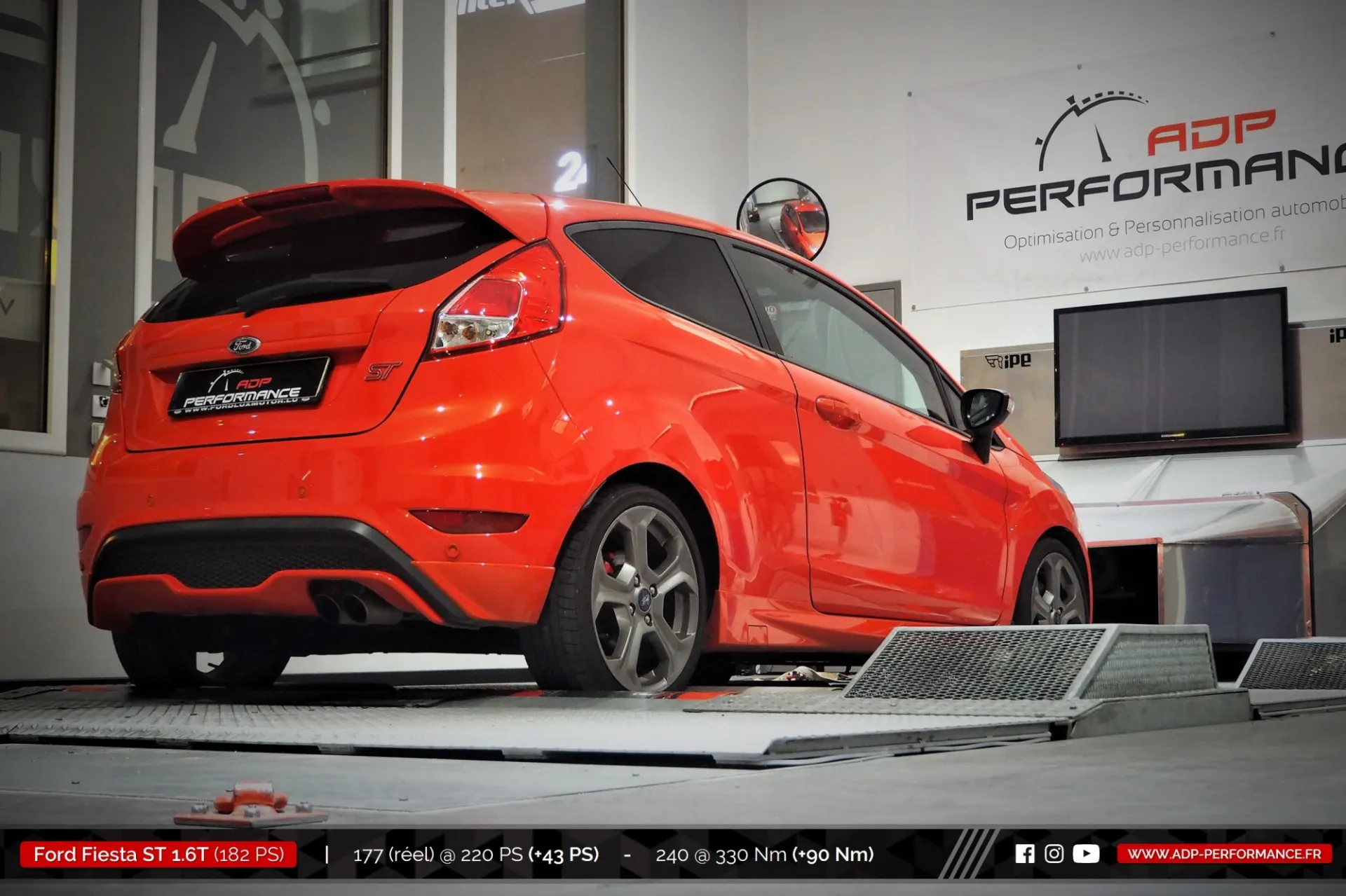 Reprogrammation moteur Salon de Provence - Ford Fiesta ST 1.6T 182cv - ADP Performance