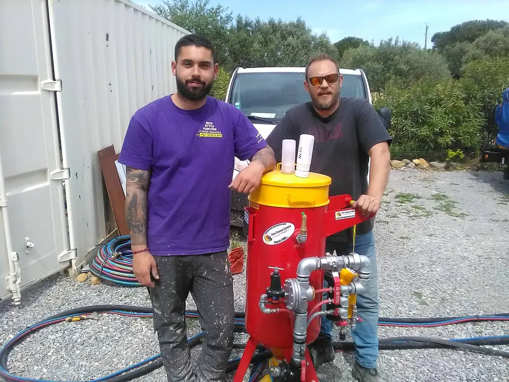 aerogommeuse 35L professionnelle compresseur 