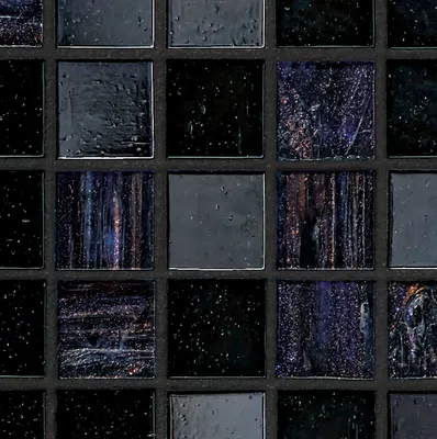 mosaïque Iside Bisazza noir brillant lyon centre