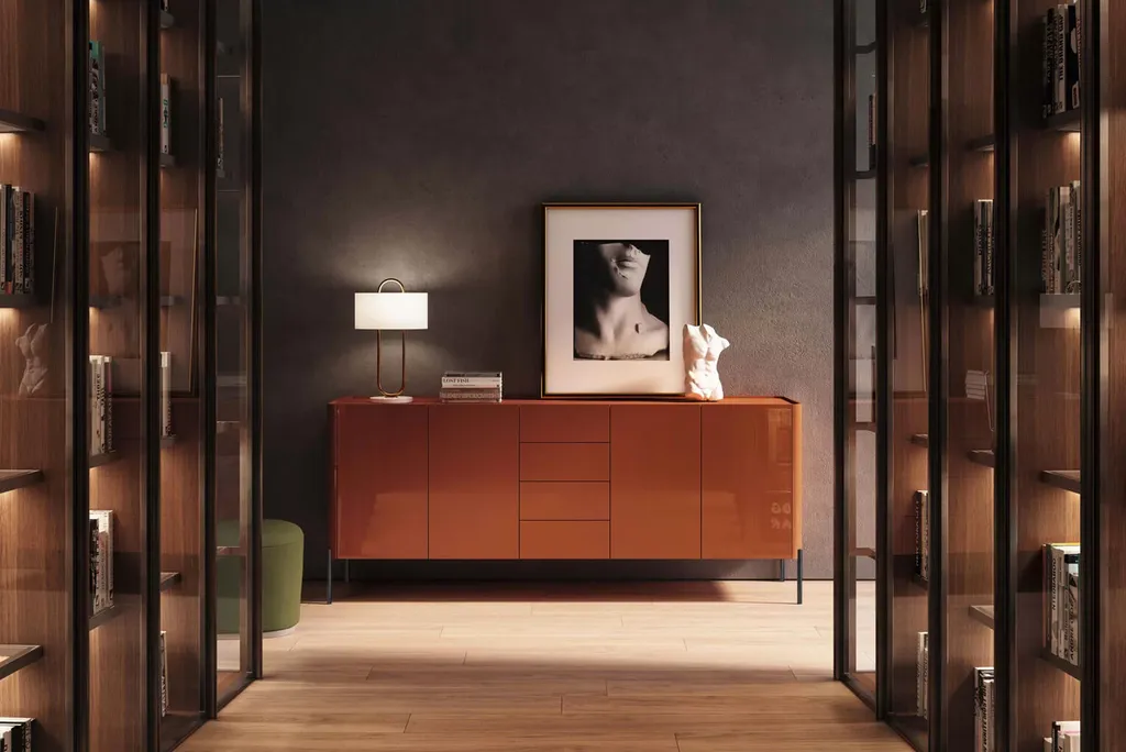 Photo d'un modèle de buffet design de fabrication italienne personnalisable à acheter à Bandol dans le Var