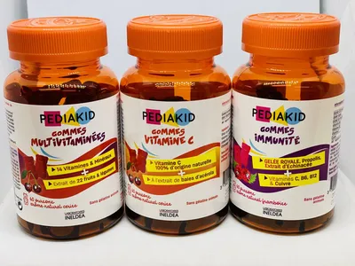 gommes vitaminées pediakid en pharmacie