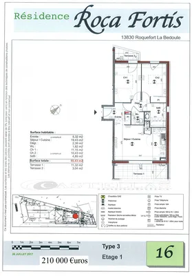 T3 neuf à vendre Roquefort la Bédoule