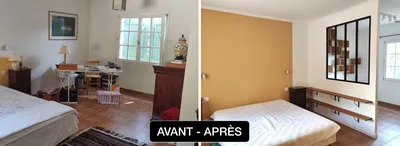 avant aprés suite parentale cloison