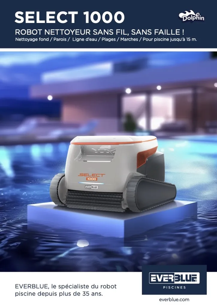 Robot Sélect sans fil Bordeaux Areva Piscines