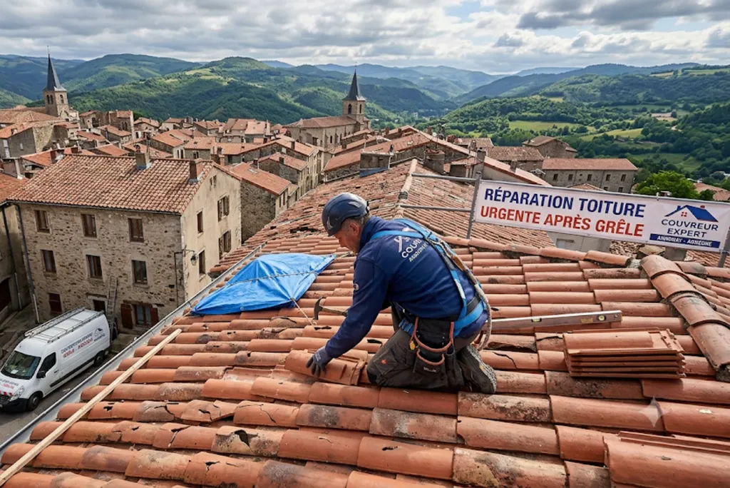 Réparation Toiture Urgente Après Grêle : Couvreur Expert à Annonay en Ardèche