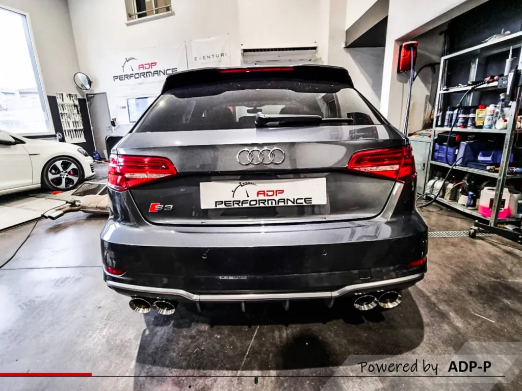 Audi S3 8v : Fourniture et installation d'un catback ( demi-ligne) ) à clapets Cende Exhaust