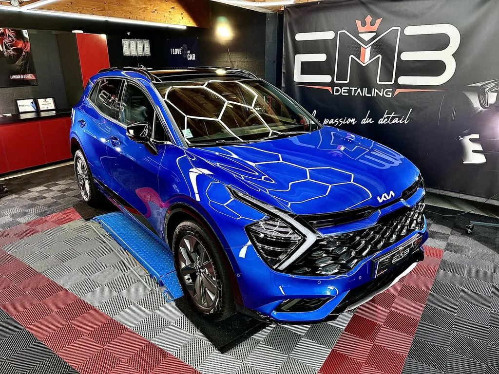 Protection carrosserie film voiture à côté de Lyon traitement céramique carrosserie Kia Sportage