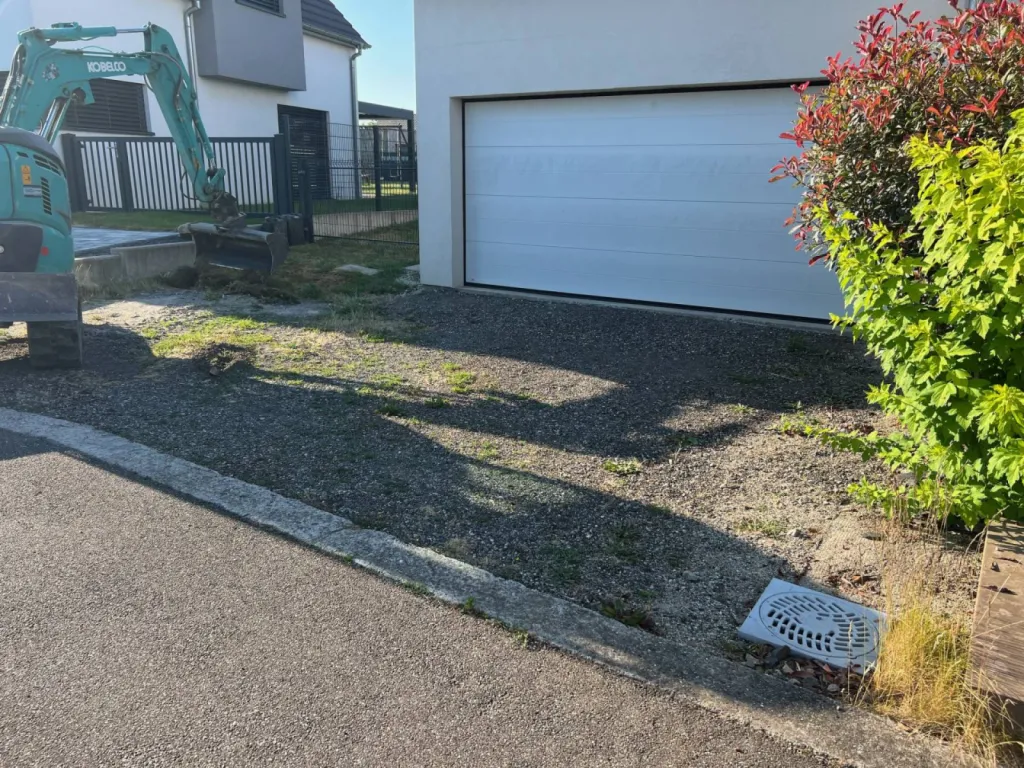 Aménagement extérieur avant après à Obernai près de Strasbourg CLK