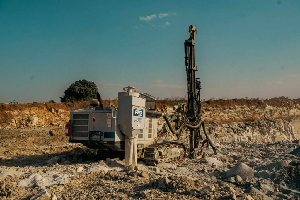 Bénin Carrière Granulat  foreuse