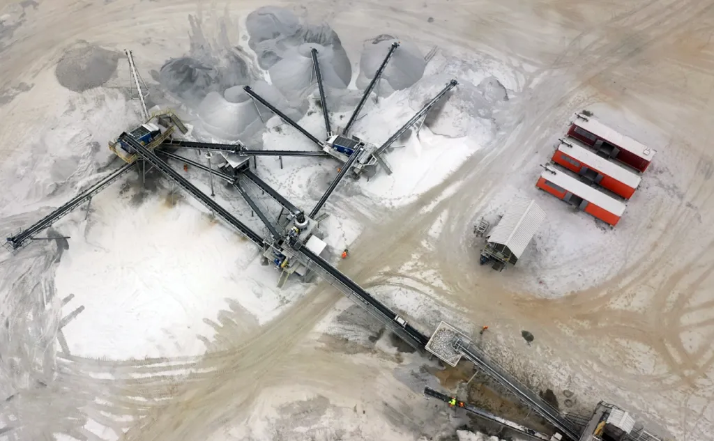 Ligne concassage - Carrière granite DAN