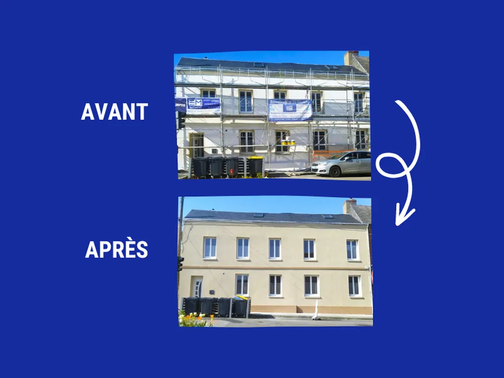 Rénovation façade maison ancienne Le Havre EM Batiment 