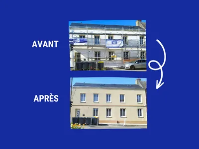 Rénovation façade maison ancienne Le Havre EM Batiment 