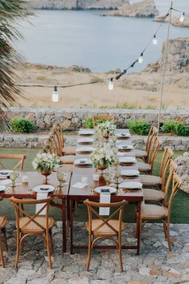 villa pour mariage vue mer en Grèce