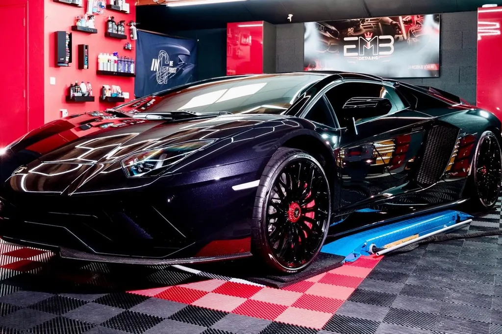 PPF pour rénovation, protection traitement céramique sur Lamborghini Aventador  proche de Lyon