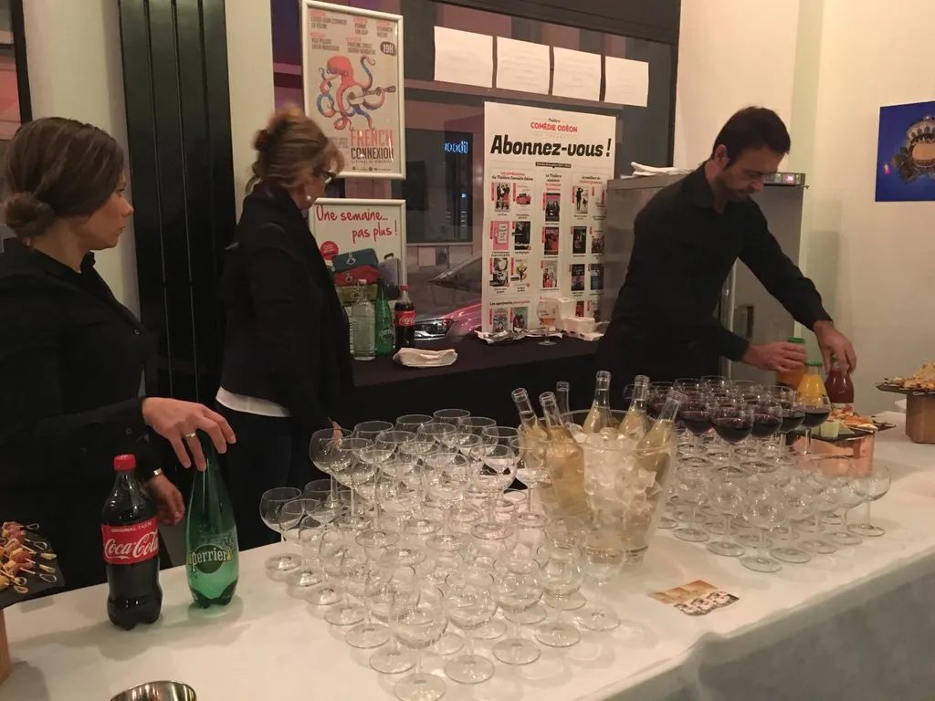 Cocktail dinatoire Comedie Odeon à Lyon