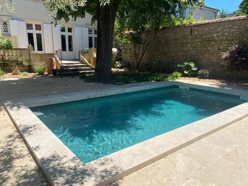 MARGELLES MASSIVES DE PISCINE EN TRAVERTIN BEIGE BORD DROIT 100 X 35 X 15 CM