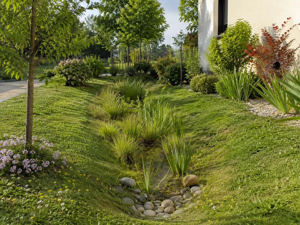 La noue paysagère : une solution naturelle pour gérer les eaux pluviales
