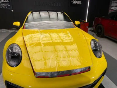 Porsche 992 pour un film de protection à Vannes