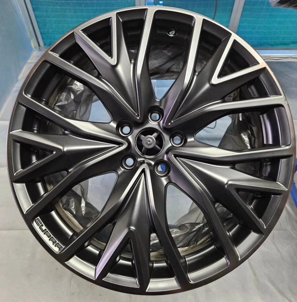 Rénovation de quatre jantes de Cupra de Lyon avant restitution