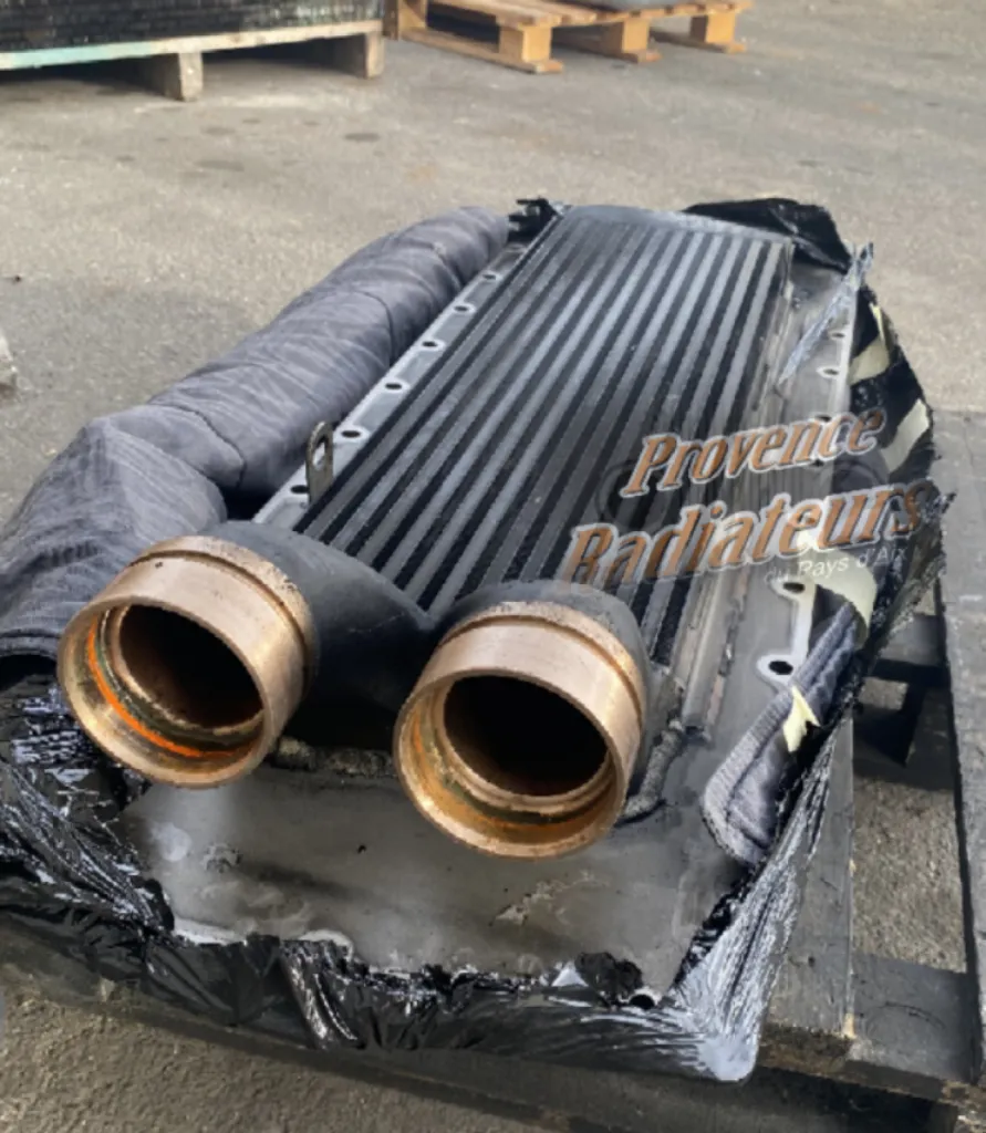 Aftercooler C18 en réparation chez un professionnel Mareillais