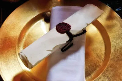 Medieval wedding menu