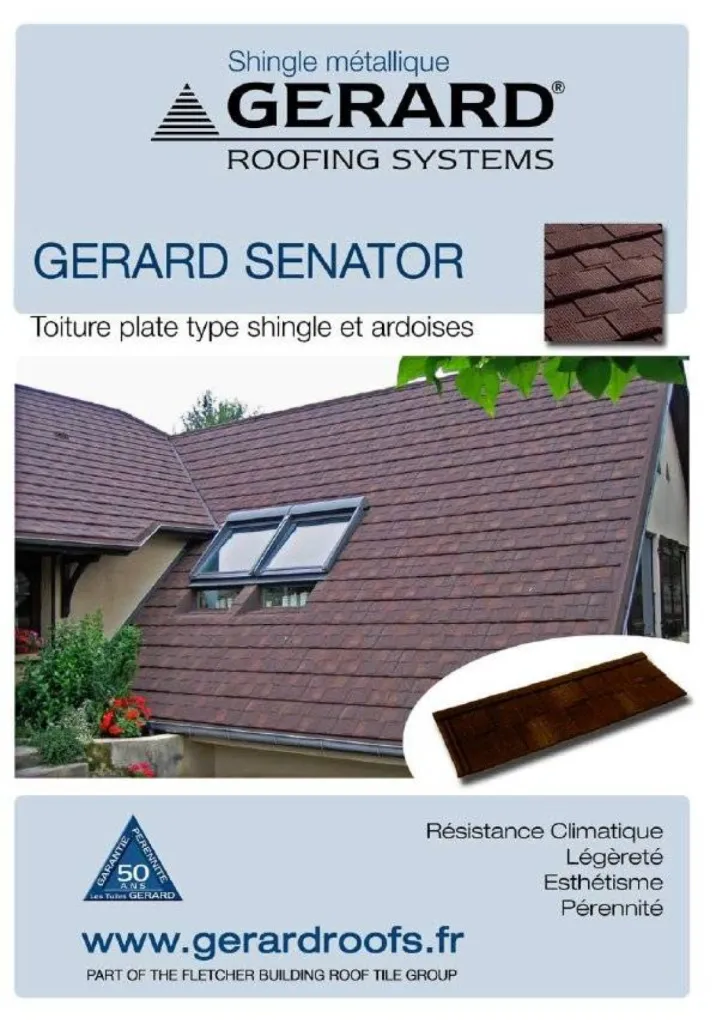 Shingles métalliques GERARD SENATOR