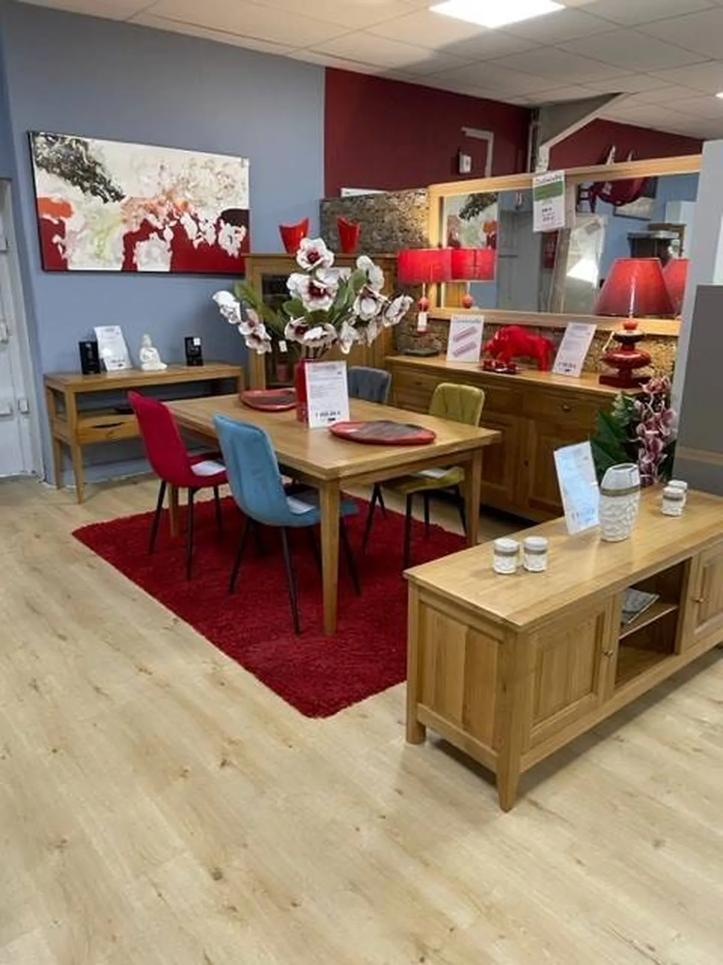 Vente d'une salle à manger en chêne massif de fabrication française