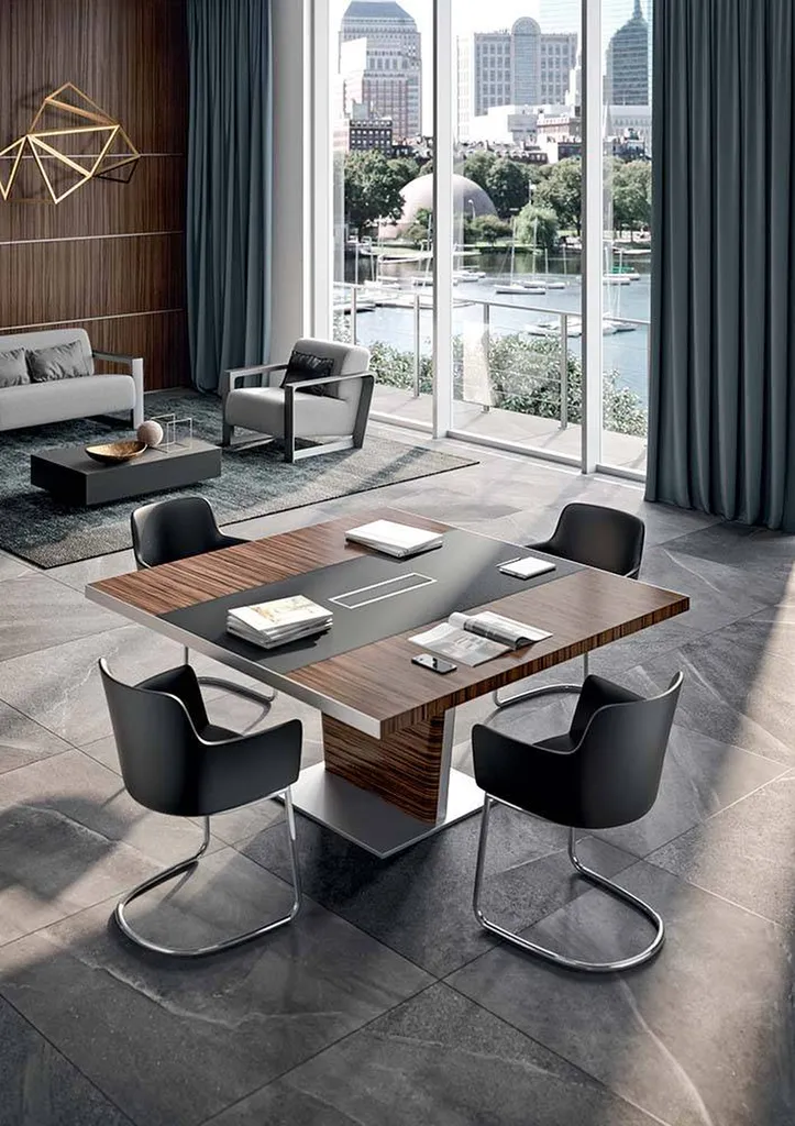 Table de réunion pour 4 personnes au design contemporain à Marseille