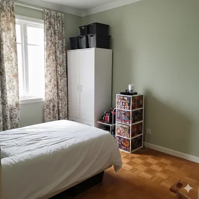 Deuxième chambre d'un appartement à réhabiliter traversant et lumineux cher Helix immobilier Le Vésinet