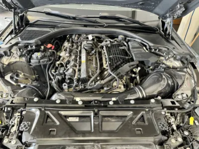 Installation Calandre CT Carbon, Admission Eventuri, Échappement Akrapovic, Stage 2 BMW M3 G80 - ADP-Performance Nice