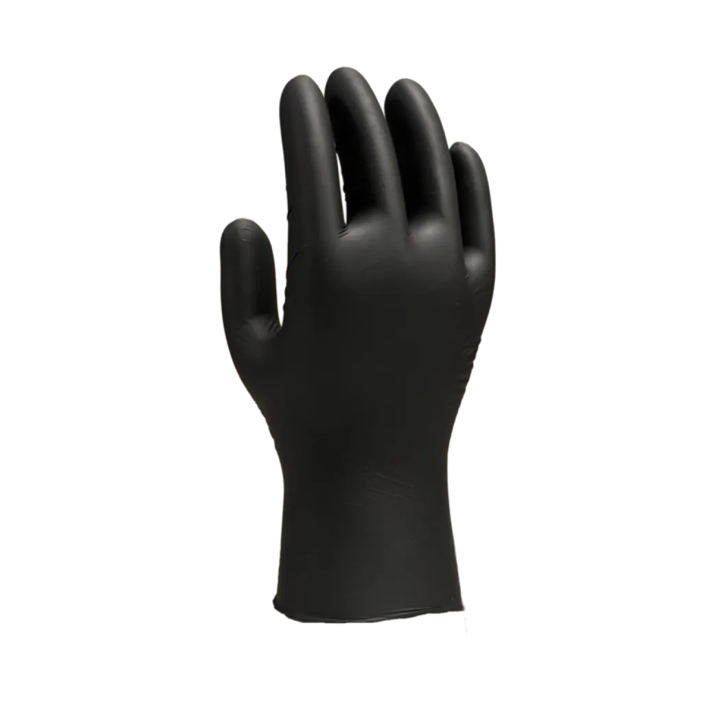 Gants nitriles non poudrés noir adaptés à la restauration, à l'agro alimentaire, au secteur de la santé Gants nitriles non poudrés noir adaptés à la restauration, à l'agro alimentaire, au secteur de la santé