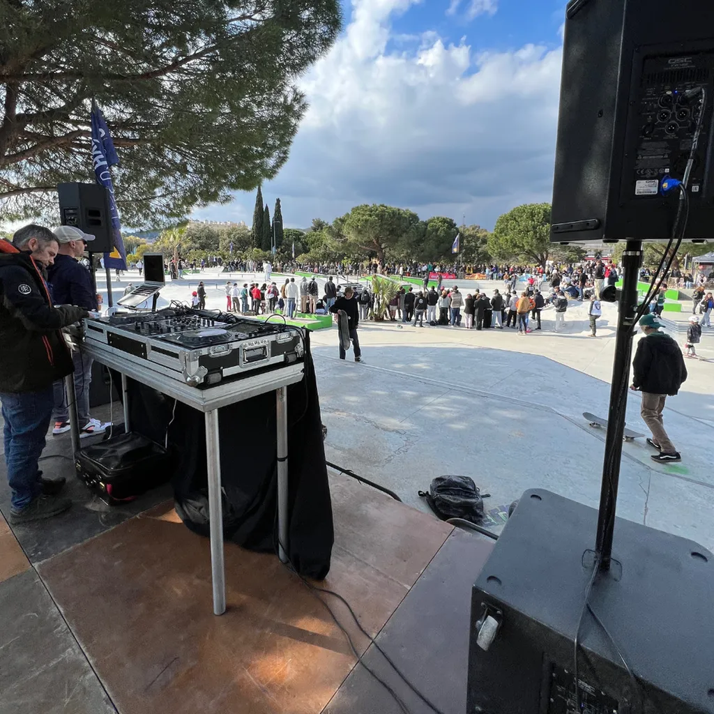Prestation Skate Park de Hyères 83 Samba Audio Pro