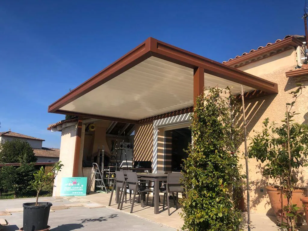 Pergola Poteau déporté dans le Gard proche de Nîmes