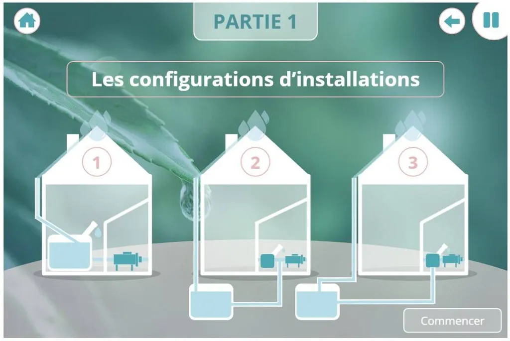 Formation elearning sur la récupération de l'eau de pluie