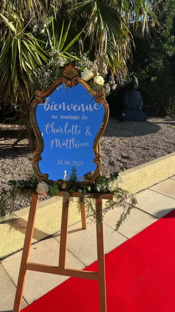 Organisation du mariage de Charlotte et Matthieu de Martigues sur le thème Or et Blanc