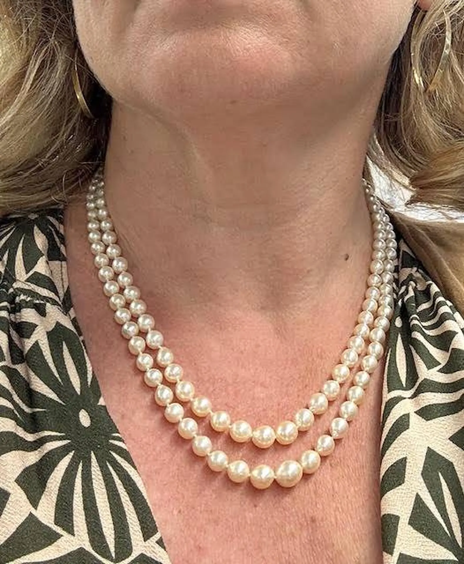 Bijou raffiné en dépôt-vente : collier perles de culture – Or Ligne La Teste-de-Buch