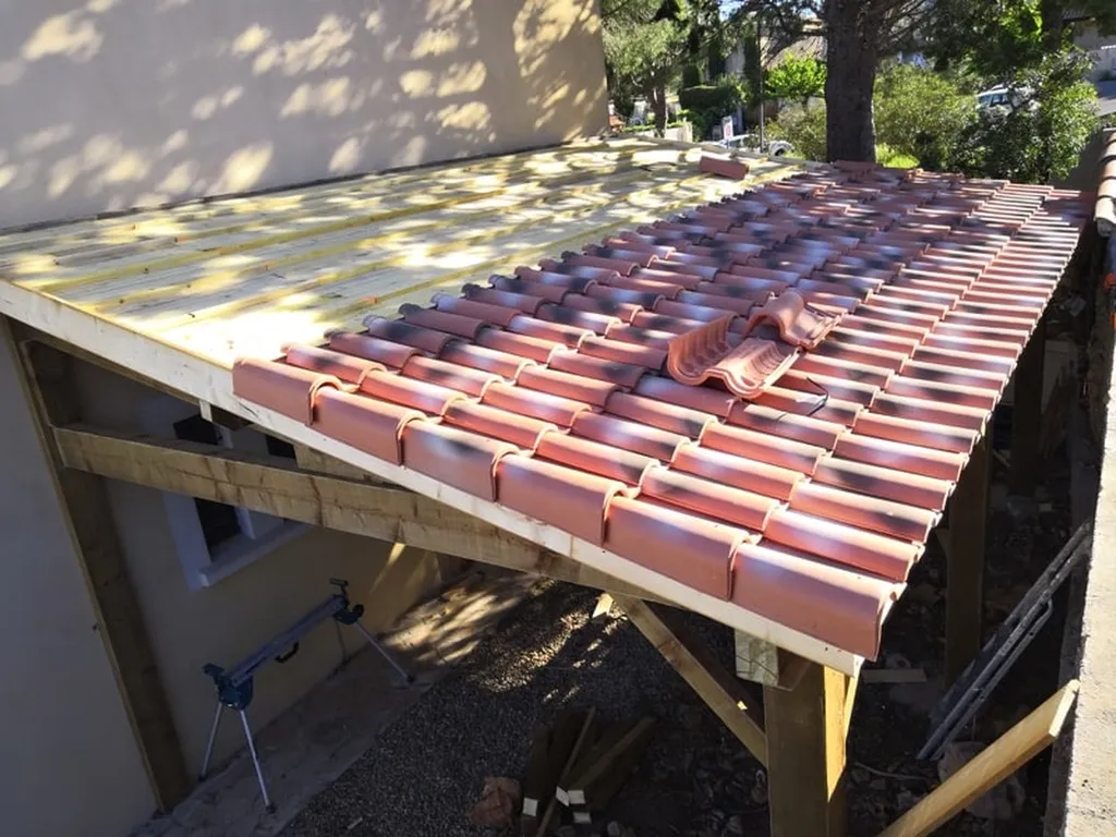 Construction d’abris de voiture à ossature en bois à Frontignan